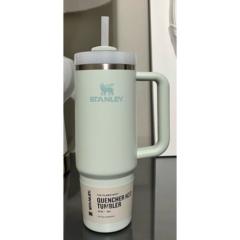 Nwt Just Released Stanley Quencher H2.0 Flowstate 30oz Tumbler, Mist Highlights * Cup Holder Compatible * Reusable Straw * 3-Position Lid Featuring A Straw Opening, Wide Mouth, And Full-Cover Top * Dishwasher Safe Stanley Thermos, Mist Color, Stanley Adventure, Stanley Cups, Stanley Quencher, Gold Water, Cup Ideas, 30 Oz Tumbler, Starbucks Tumbler