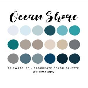 Blue Swatches Colour Palettes, Colour Palette Ocean, Ocean Color Scheme, Blue Palette Colour Schemes, Blue And Tan Color Palette, Blue Gray Color Palette, Ocean Colour Palette, Beach Colour Palette, Colour Palette Blue