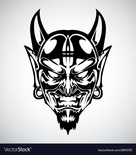 Devil Face Tattoo, Head Tattoo Design, Face Tattoo Design, Devil Face, Head Clipart, Head Photo, Tattoo Coloring Book, Head Tattoo, Incredible Tattoos