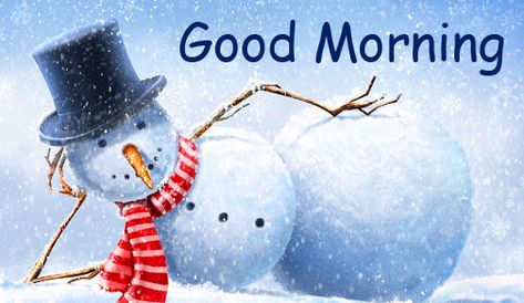 Cheerful Winter Good Morning Snowman Picture Winter Good Morning, Funny Christmas Videos, Good Morning Wish, Coffee Winter, Good Morning Monday Images, Good Morning Christmas, Good Morning Winter, Gd Morning, Good Morning My Friend