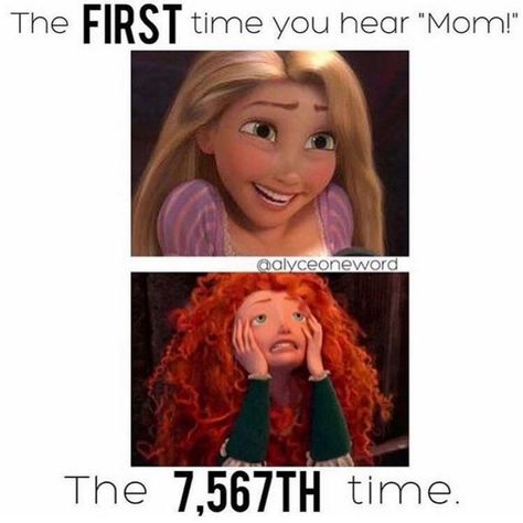 101 Funny Mom Memes - "The FIRST time you hear 'mom!'. The 7,567TH time." Quotes Parents, Kids Quotes, Sleep Funny, Mom Memes, Monkeys Funny, Parenting Memes, Memes Humor, Disney Memes, Parenting Humor