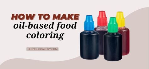 How To Make Natural Food Coloring, Homemade Food Coloring, Oil Based Food Coloring, Cinnamon Roll Icing, Craft Recipes, Oil Well, How To Make Oil, How To Make Pancakes, Drink Gift