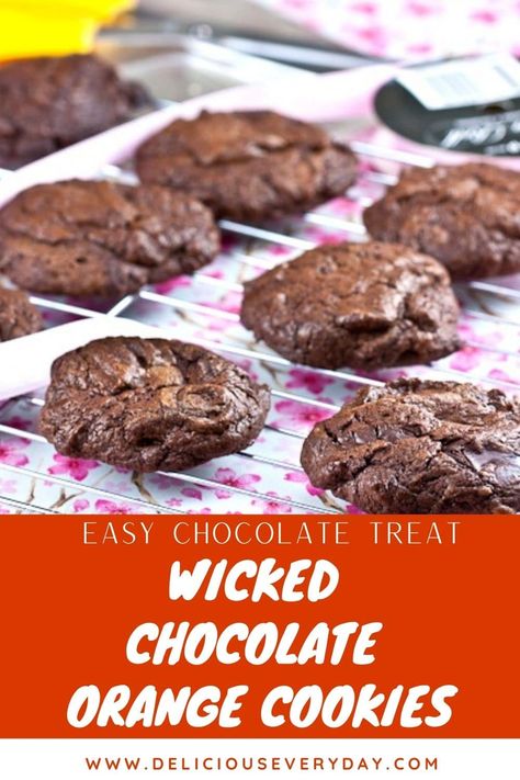 Chocolate Treats Easy, Chocolate Orange Cookies, Orange Brownies, Cookie Brownie Recipe, Orange Cookies, Cadbury Chocolate, Cocoa Cookies, Cocoa Chocolate, Chocolate Cookie Recipes