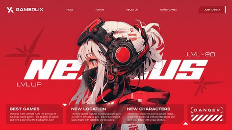 Gamerlix / Main page :: Behance Cyberpunk Game, Desain Ux, Cyberpunk Design, Gfx Design, Map Projects, Desain Buklet, 3d Map, Banner Design Inspiration, Editing Tricks