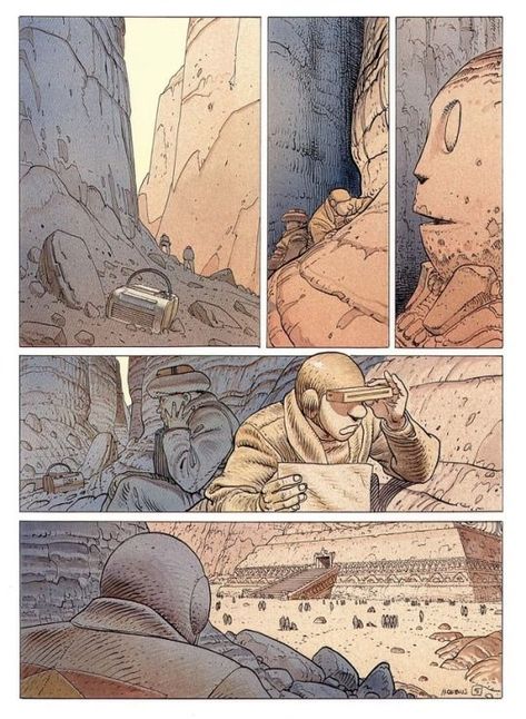 Moebius Comics, Jean “moebius” Giraud, Jean Giraud Moebius, Moebius Art, Jean Giraud, Sequential Art, Another Planet, Graphic Novel Art, Bd Comics