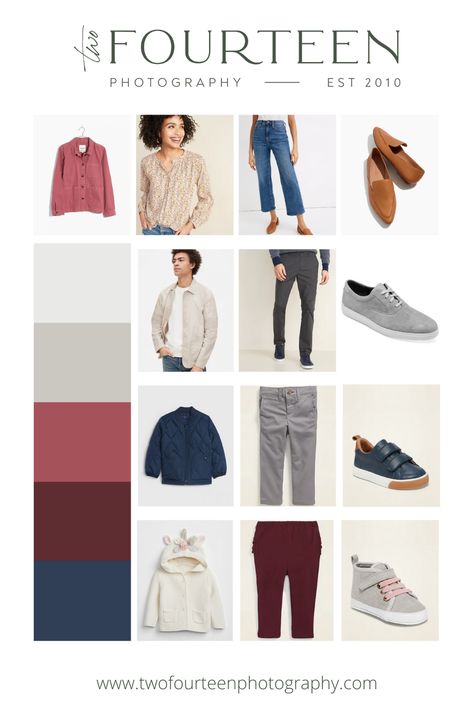 What to Wear for Your Next Family Photos - Maroon and Navy - Two Fourteen Photography Navy Family Pictures, Navy Palette, Easy Biscuit, Family Photo Outfit Ideas, Navy Families, Family Photo Colors, Family Photo Outfit, Photo Outfit Ideas, Wardrobe Color