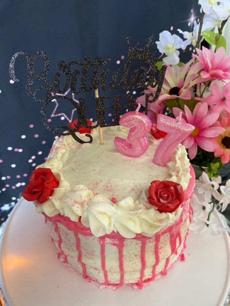 #37yearsyoung #birthdayqueen #flowers #candles #bling #birthdayphotos #cake 37 Birthday Cake, 37 Birthday, 37th Birthday, Flowers Candles, Birthday Photos, Birthday Cake, Candles, Cake, Birthday