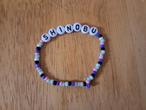 Kny bracelet - Shinobu Diy Bracelets With String, Jewelry Accessories Ideas, Demon Slayer, Diy Bracelets, Jewelry Accessories, Art