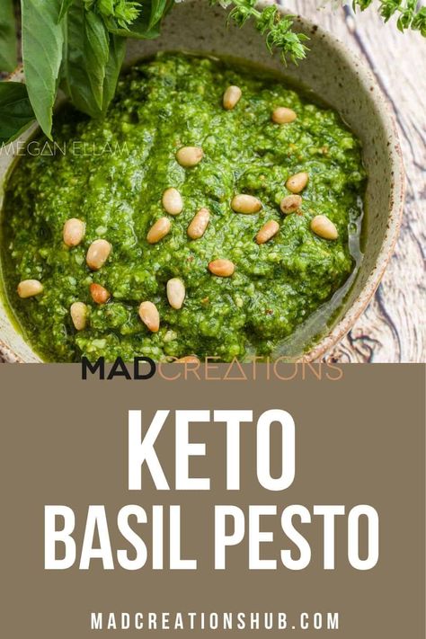 An amazing keto pesto recipe that you will love. Ready in under 10 minutes, fresh, delicious, easy and ZERO net carbs. How awesome is that! #ketodips #ketosides #ketovegetarianrecipes #ketorecipes