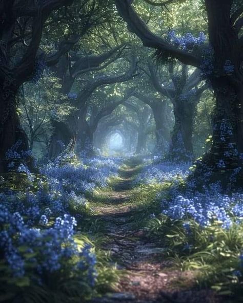 Balance Of Nature, Medieval Forest Aesthetic, Ethereal Forest, Feywild Aesthetic, Equatorial Forest, Mystical Forest Aesthetic, Fantasy World Aesthetic Forest, Fae Wild Landscape, Ancient Forest Fantasy Art