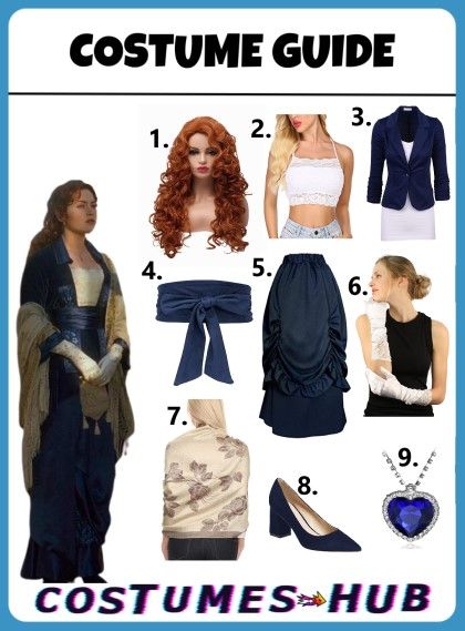 Rose Outfits Titanic, Rose Dawson Inspired Outfit, Rose Titanic Inspired Outfits, Rose Dawson Halloween Costume, Titanic Outfits Rose, Rose From Titanic Outfits, Rose Titanic Halloween Costume, Rose And Jack Costume, Rose Titanic Cosplay