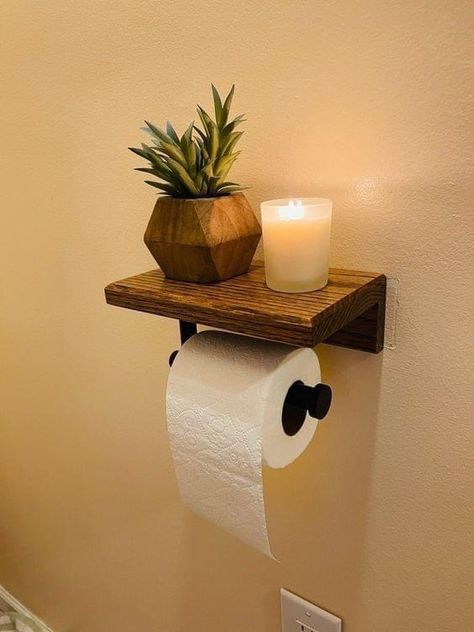 Toilet Paper Holder Shelf, Toilet Room Decor, Toilet Paper Dispenser, Paper Dispenser, Restroom Decor, Toilet Room, Small Bathroom Ideas Modern, Bathroom Design Decor, Bathroom Inspiration Decor