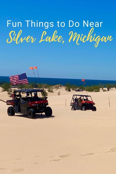 Silver Lake Sand Dunes Michigan, Silver Lake Michigan, Sand Dunes Michigan, Michigan Family Vacation, Michigan Day Trips, Michigan Travel Destinations, Silver Lake Sand Dunes, St Joseph Michigan, Adventure Mom