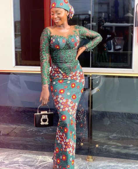 Latest, Matured and Beautiful ankara long gown styles for all occasion - Kadosh.ng Ankara Jumpsuit Styles, Ankara Top Styles, Long Gown Styles, Ankara Long Gown, Ankara Long Gown Styles, Ankara Skirt And Blouse, Ankara Dress Styles, Ankara Gown, Ankara Gown Styles