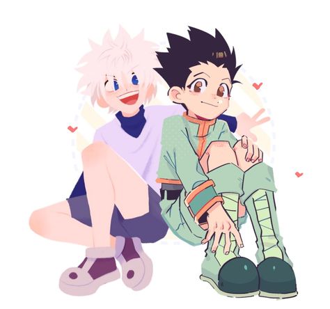 mari @ ten billion percent exhausted on Twitter: "killugon collab with @kqtsuu 🥺👉👈  #hxh… " Gon Killua, Ten Ten, Hunter Hunter, Hunter Anime, Anime Ships, Izuku Midoriya, Hunter X Hunter, Anime Comics, Anime Shows