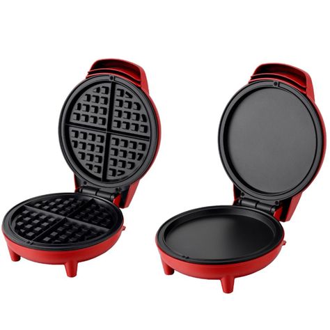 7-Inch Personal Grill and Waffle Maker, allowing you to do delicious recipes for breakfast and lunches, such as Personal 7-Inch Pizza, Waffles, Grill Meat / Eggs/ Salmon / and much more! Easy Boneless Chicken Thigh Recipes, Pizza Waffles, Kitchen Cooking Appliances, Grill Meat, Indoor Grills, Organic Pasta, Beautiful Cake Designs, Easy Chicken Thigh Recipes, Recipes For Breakfast