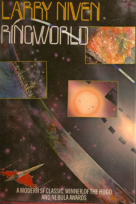 Ringworld cvr Star Trek Books, Larry Niven, Science Fiction Series, Fantasy Book Covers, Science Fiction Illustration, Sci Fi Novels, Science Fiction Novels, Sci Fi Horror, Science Fiction Books