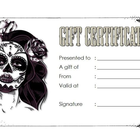 Tattoo Gift Certificate 4 | Paddle Certificate Tattoo Gift Certificate Template, Tattoo Gift Card, Tattoo Gift Certificate, Tattoo Voucher, Voucher Template Free, Wedding Cake Gift, Free Printable Gift Certificates, Celtic Tattoo Designs, Printable Tattoos