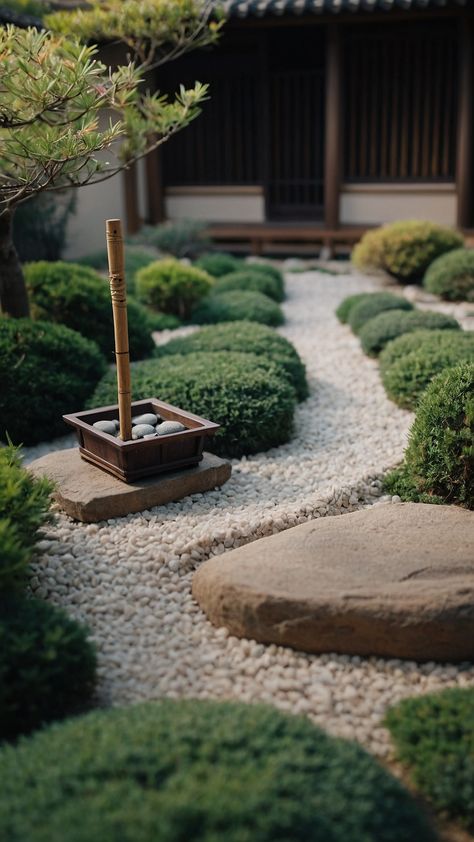 Transform your outdoor space with these serene zen garden ideas Discover Japanese design elements and create a modern small meditation space in your backyard or indoors Get inspired with these DIY ideas for small modern and serene outdoor and indoor spaces Small Meditation Space, Zen Garden Ideas, Rhythmic Pattern, Gravel Path, Small Fountains, Reset Button, Meditation Space, Soothing Sounds, Cozy Nook