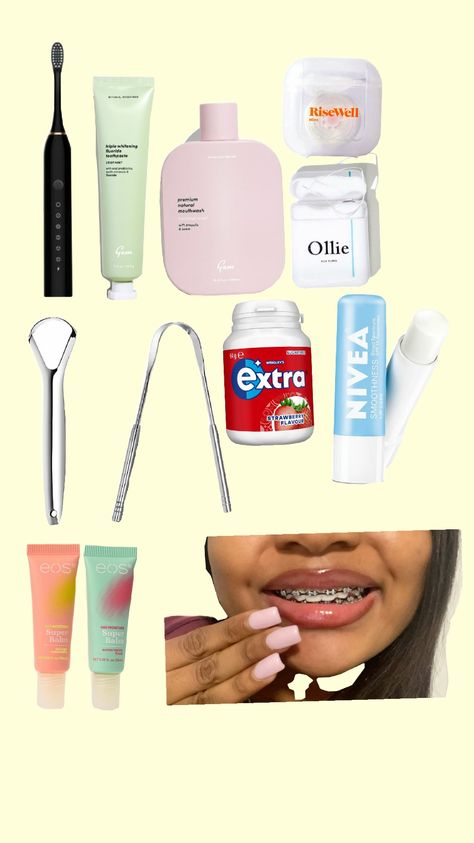 braces care Braces Care Kit, Braces Pink Bands, Braces Kit, Clear Braces With Color Bands, Light Blue Power Chain Braces, Teal Power Chain Braces, Braces Care, Natural Mouthwash, Teeth Care