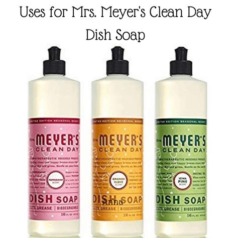 5 Uses for Mrs. Meyers Clean Day Dish Soap you can use at home, including degreasing walls and cabinets, eliminating aphids, and making bubbles for kids.  #MrsMeyers Meyers Soap, Cleaning Fairy, Making Bubbles, Supplement Packaging, Remove Grease Stain, Mrs Meyers, Homemade Cleaners Recipes, Homemade Cleaning Supplies, Natural Cleaning Recipes