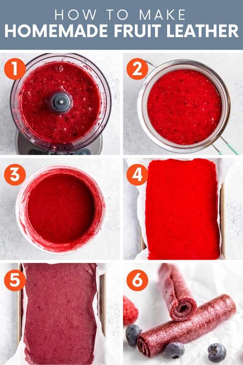 Raspberry Fruit Leather Dehydrator, Frozen Fruit Leather Recipe, Strawberry Banana Fruit Leather Recipe, Watermelon Leather Fruit, Fruit Leather Dehydrator Recipes, Diy Fruit Leather Dehydrator, Orange Fruit Leather Recipe, Dehydrated Fruit Snacks, Blueberry Fruit Roll Up Recipe