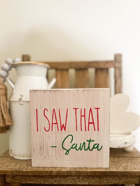 Easy Christmas Signs Wood, Christmas Signs And Sayings Funny, Christmas Block Signs, Christmas Wooden Signs With Sayings, Small Christmas Wood Signs, Wooden Christmas Signs Diy Rustic Wood, Christmas Ideas For Grandma, Christmas Decor To Sell, Merry Christmas Signs Wooden