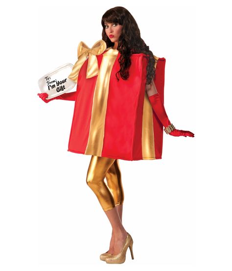 Sweet Present Couples Costume Christmas Costumes For Adults, Christmas Gift Costume, Tacky Christmas Party, Christmas Tree Costume, Santa Claus Suit, Tree Costume, Gift Costume, Reindeer Costume, Box Costumes