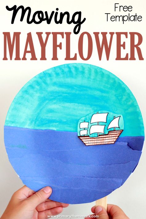 Mayflower Craft Template - Primary Theme Park Mayflower Craft Preschool, Mayflower Crafts For Kids Preschool, Mayflower Crafts For Kids, Mayflower Crafts, Mayflower Activities, Mayflower Craft, Thanksgiving Elementary, Native American Games, Pilgrim Crafts