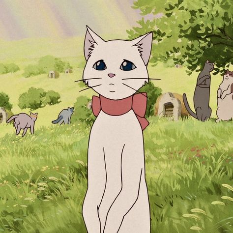 The Cats Return, Cats Return, The Cat Returns, Studio Ghibli, Trees, Blue, White