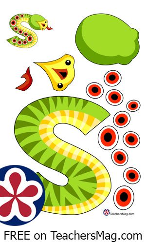 Snake out of the letter S. This craft to teach letter S is perfect for preschoolers. S is for Snake. Download the printable and print onto paper or cardstock. Cut out the letter S and other details. Letter S Craft, S Is For Snake, Letter S Crafts, Snake Craft, Craft For Preschool, Snake Crafts, Behavior Charts, Airplane Crafts, S Craft