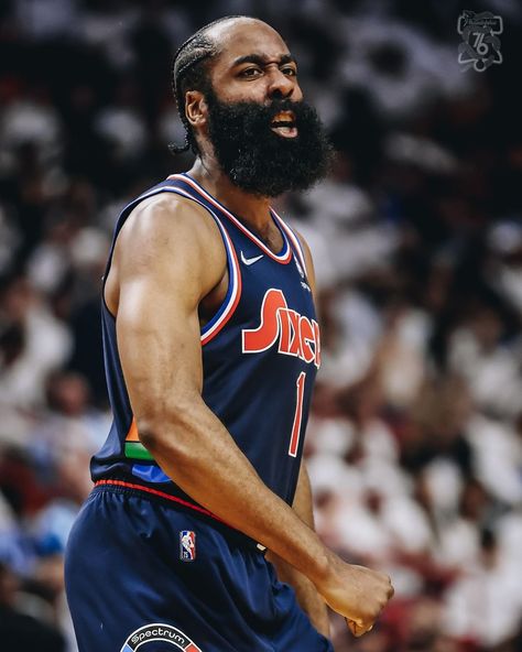 Philadelphia 76ers on Instagram: “THAT'S TOUGH, 1️⃣.” James Harden Sixers, James Harden 76ers, Lebron James Championship, Lakers Championships, Nft Marketplace, James Harden, Philadelphia 76ers, Jersey City, Nba Finals