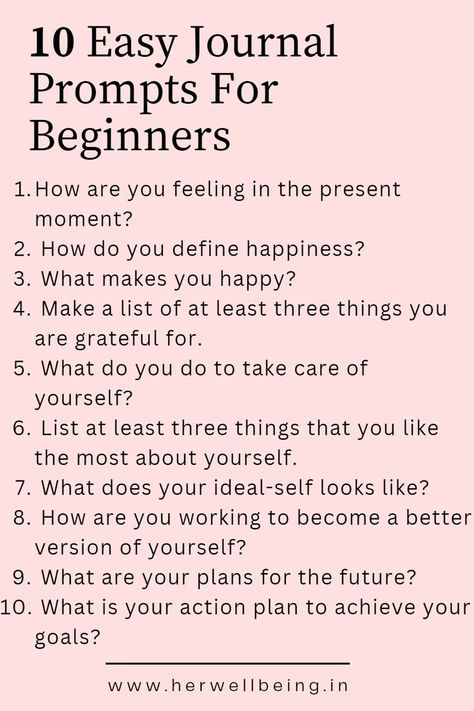 journal prompts for beginners Easy Writing Prompts, Memoir Writing Prompts, Journal Prompts For Beginners, Easy Journal, Define Happiness, Mindfulness Journal Prompts, Journal Topics, Journal Inspiration Writing, Healing Journaling