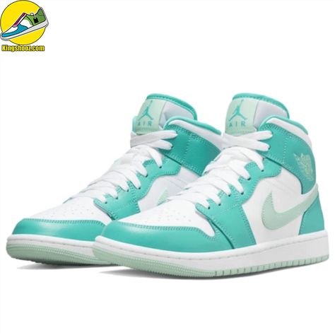 Air Jordan 1 Mid Washed Teal Check more at https://kingshooz.com/product/air-jordan-1-mid-washed-teal/ Teal Jordans, Nike Jordan Air 1, Af1 Shoes, Nike Air Force 1 Custom, Air Shoes, Pretty Shoes Sneakers, Unique Sneakers, Custom Air Force 1, Shoes Jordan