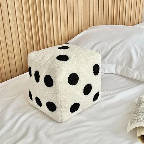 Coat material: plush Filler: PP cotton Dice Cushion, Giant Dice, Cozy Cushions, Sofa Back Cushions, Christmas Sofa, Kawaii Toys, Match Colors, Kawaii Plush, Whimsical Design