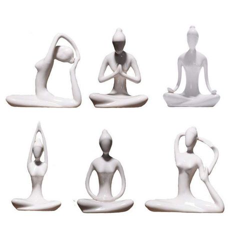 The Modern Yoga Lady Statues Popular Yoga Poses, Lady Statue, Yoga Studio Decor, Yoga Space, Sculptures Céramiques, Yoga Posen, Ceramic Artwork, Yoga Art, Yoga Postures