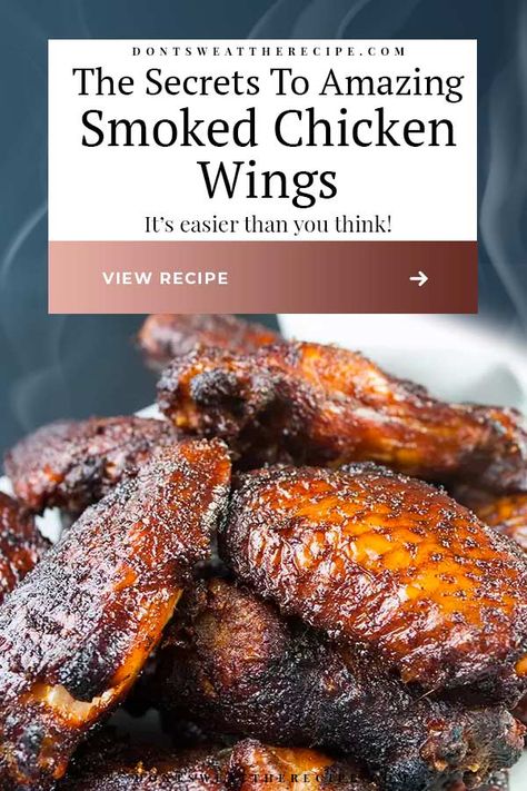 Smoker Chicken Wings, Smoked Chicken Recipes, Pellet Smoker Recipes, Smoked Wings, Smoked Chicken Wings, Grilled Chicken Wings, Pellet Smoker, Smoked Food, Pellet Grill Recipes