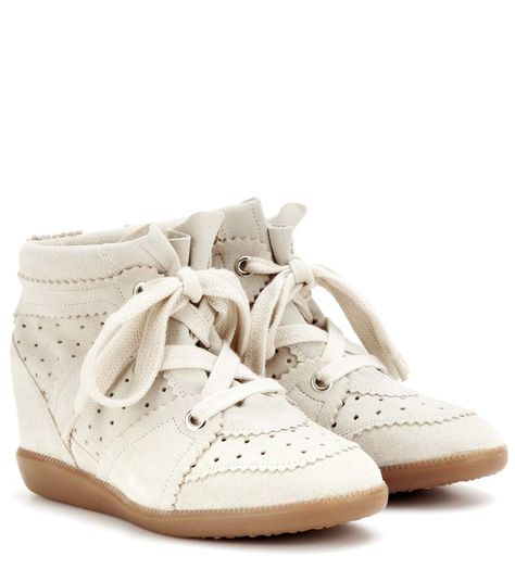 Isabel Marant Étoile Bobby Cream concealed wedge suede sneakers Isabel Marant Bobby, Isabel Marant Sneakers, Hidden Wedge Sneakers, Isabel Marant Shoes, Wedge Heel Sneakers, Ocean Girl, Robert Clergerie, Suede Leather Shoes, Cream Shoes