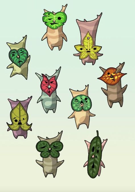 How To Draw A Korok, Cute Korok Drawing, Korok Legend Of Zelda, Matching Korok Tattoo, Korok Zelda Drawing, Zelda Korok Art, Korok Tattoo Zelda, Legend Of Zelda Drawings, Koroks Botw