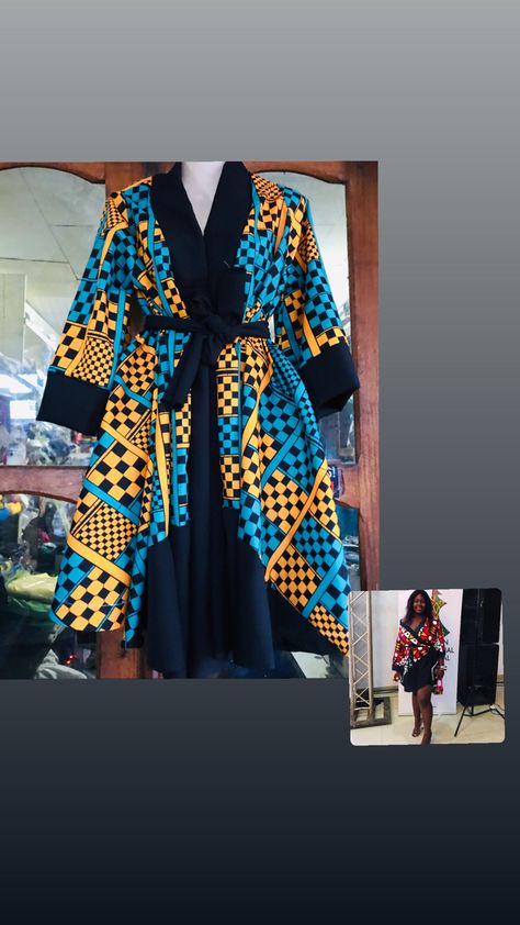 Chiffon Kimono Outfit, Robes Wax, Ankara Short, African Print Dress Ankara, Mode Kimono, Ankara Gowns, African Dresses Modern, Kids Dress Wear