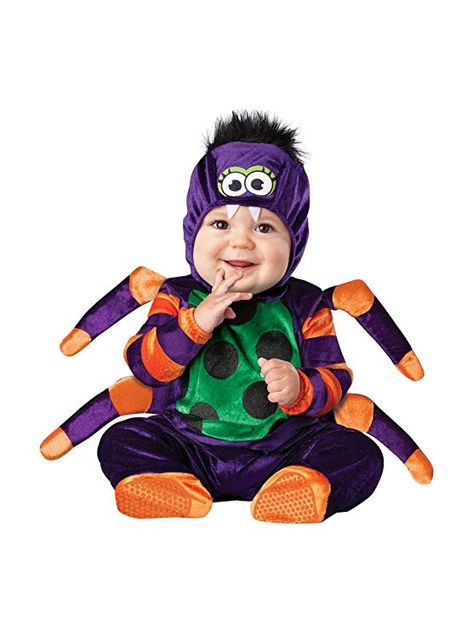 InCharacter Costumes Baby's Itsy Bitsy Spider Costume, Purple/Green/Orange/Black, Large mardi gras outfit casual costume design makeup costumes kid halloween carnaval carnival st patricks day party oufit boys girls fashion outfits gift ideas fashion outfits for celebration party dress up simple buy decorations costumes for teens simple inspirations bestfriend easy creative childs children carnival birthday party theme products Independence Day Labor Day trends funny trendy outfits veterans day g Baby Spider Costume, Spider Halloween Costume, Spider Insect, Spider Baby, Halloween Mode, Photo Halloween, Spider Costume, Baby Kostüm, Itsy Bitsy Spider