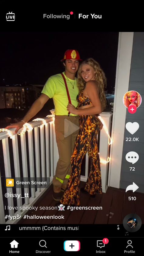 Firefighter Couple Costume, Firefighter Couple, Fire Costume, Girl Firefighter, Firefighter Costume, Couple Halloween Costumes For Adults, Halloween Coustumes, Duo Halloween Costumes, Couples Halloween Outfits