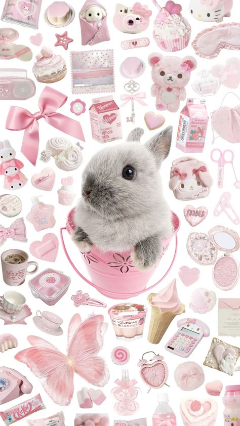 wallpaper (⁠◕⁠ᴗ⁠◕⁠✿⁠) #bunnies #bunny #cute #cutecore #cuteaesthetic #cuteanimals #coquette #coquetteaesthetic Coquette Shuffle, Bunnies Aesthetic, Cute Iphone Wallpaper Tumblr, Scrapbook Printing, Bunny Wallpaper, Random Images, Bunny Rabbits, Pink Car, Wallpaper Phone