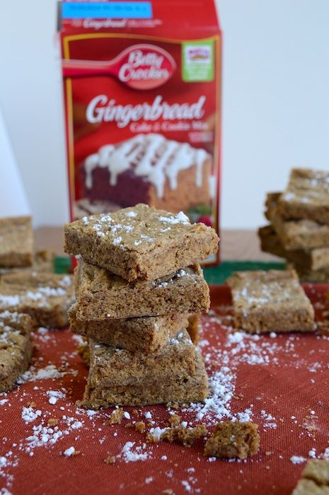 Gingerbread Brownies Dowel Christmas Tree, Gingerbread Brownies, Gingerbread Cookie Mix, Gingerbread Cookie Bars, See View, Christmas Desserts Easy, Gingerbread Recipe, Christmas Treat, Gingerbread Cookie