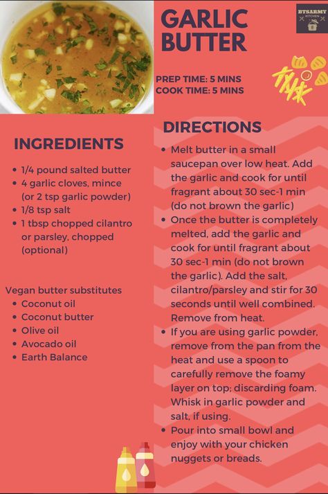 Vegan Butter Substitute, Seafood Dish Recipes, Homemade Sauce Recipes, Salad Dressing Recipes Homemade, Garlic Butter Sauce, Seafood Boil, Homemade Spices, Sweet Chili Sauce, Seafood Dinner