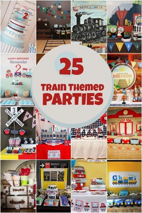 train birthday party ideas for boys 10 Party Ideas, Boy Birthday Party Ideas, Train Theme Birthday Party, Thomas Birthday Parties, Thomas The Train Birthday Party, Thomas The Train Party, Train Birthday Party, Thomas Birthday, Spaceships And Laser Beams