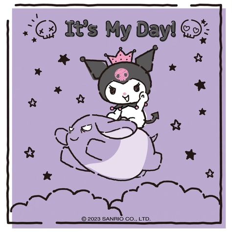 31/10/23 Happy Birthday Kuromi, Kuromi Happy Birthday, Birthday Kuromi, Happy Bday, Sanrio Characters, Favorite Character, Hello Kitty, Happy Birthday, Kitty