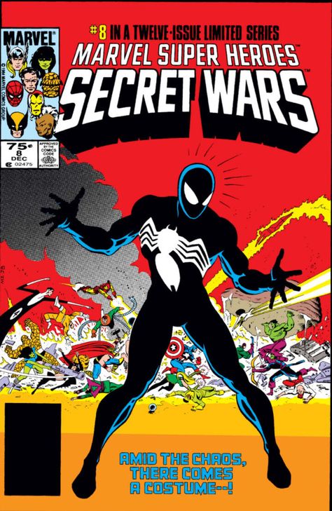 Marvel Secret Wars, Reed Richards, Monthly Celebration, Action Comics 1, Marvel Comics Covers, Best Comic Books, Marvel Super Heroes, Black Costume, Marvel Posters