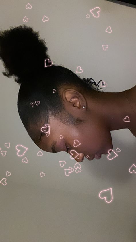 Fake Hair Buns, Hair Journey Tips, Cute Natural Hairstyles, Natural Hair Bun Styles, Curls For The Girls, Quick Natural Hair Styles, Edges Hair, Hairstyle Inspo, Natural Hairstyles For Kids