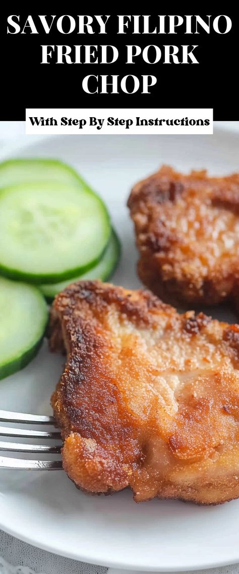 Image for Savory Filipino Fried Pork Chop Fried Pork Chop Recipes, Pork Chop Recipe, Paprika Pork, Fried Pork Chops, Chops Recipe, Fried Pork, Pork Chop, Pork Chop Recipes, Family Dinners